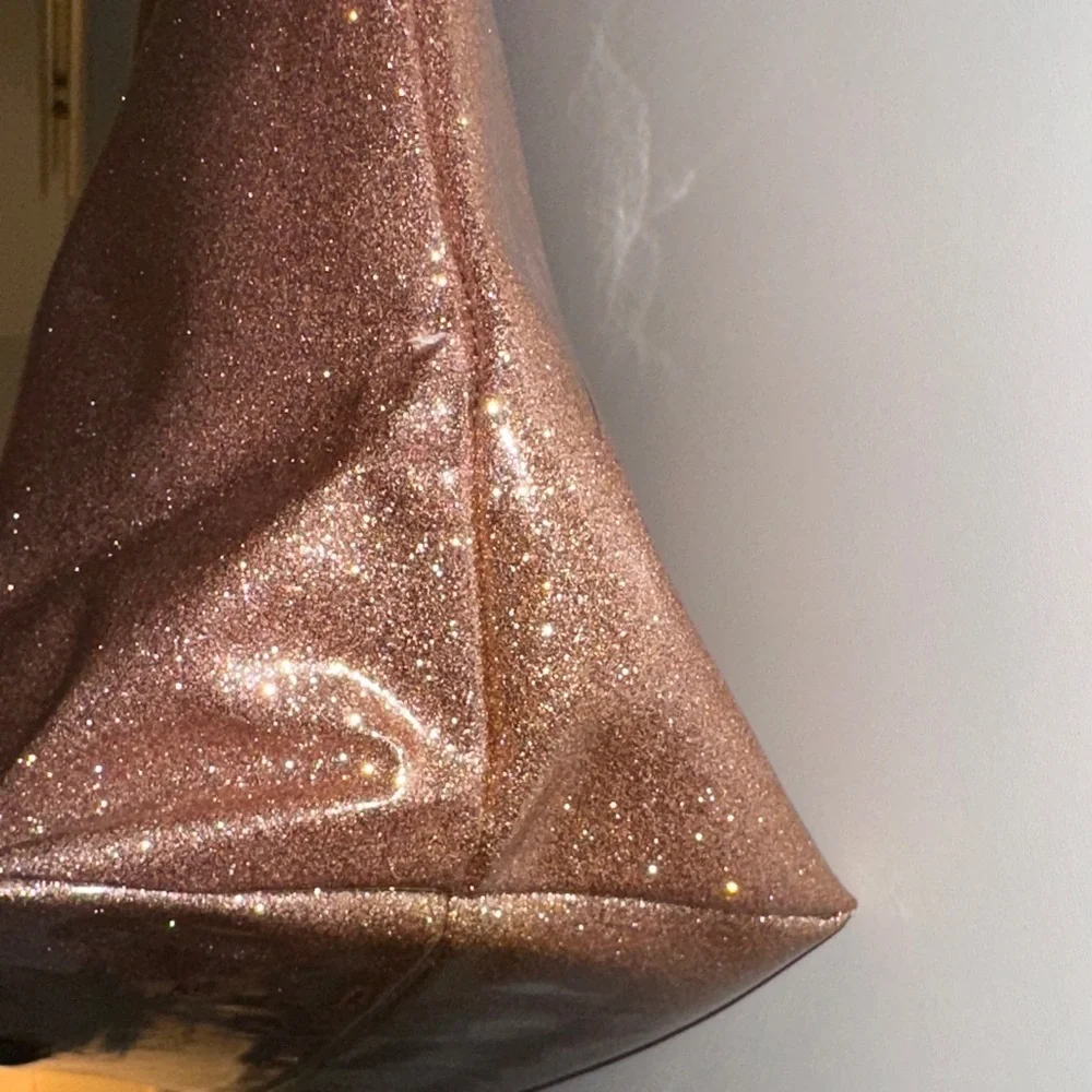 Kate Spade Rose Gold Sparkle Bon Shopper Tote